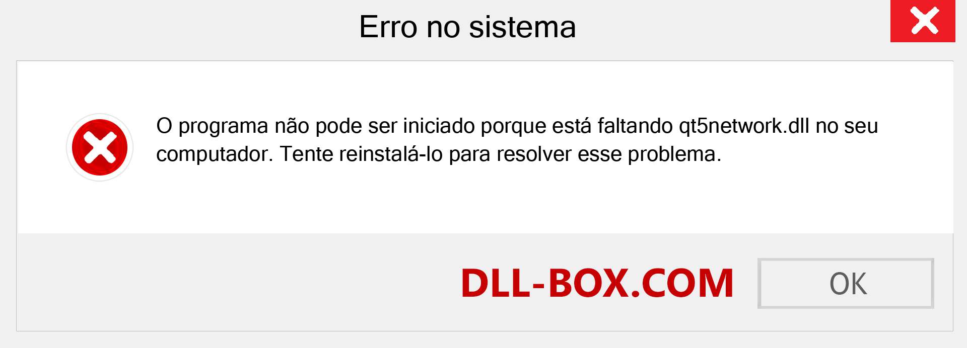 Arquivo qt5network.dll ausente ?. Download para Windows 7, 8, 10 - Correção de erro ausente qt5network dll no Windows, fotos, imagens